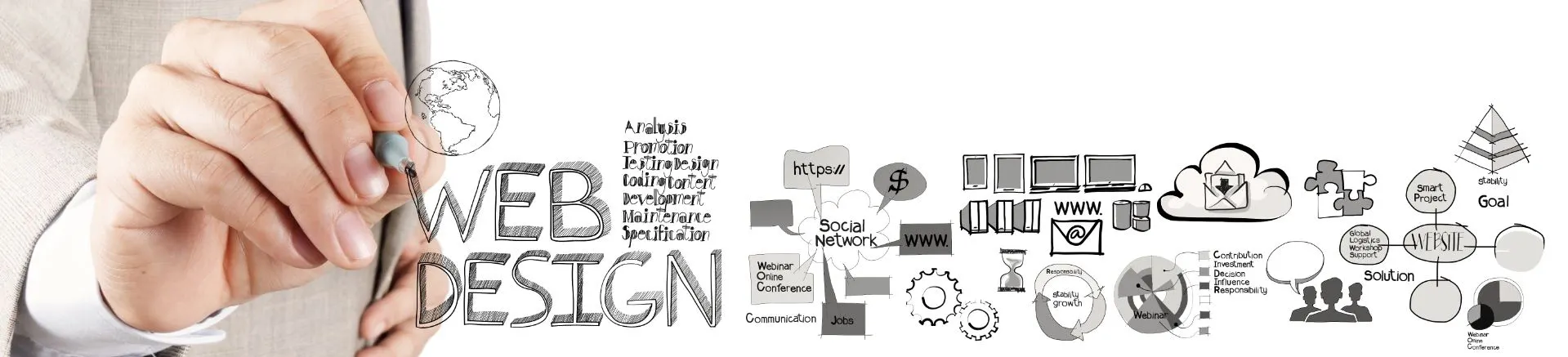 Custom website design example